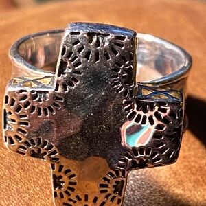 SILPADA SZ.9 CHUNKY CROSS RING